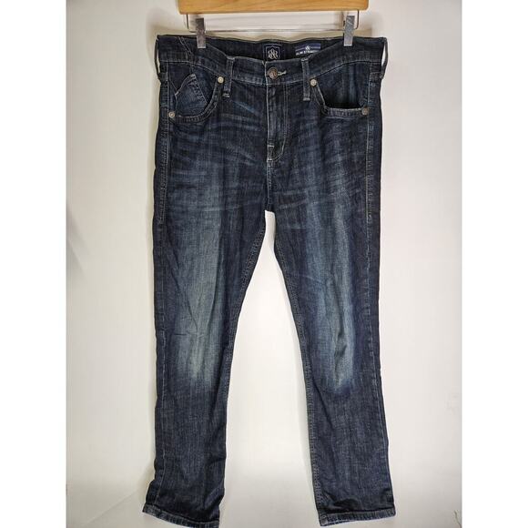 Rock & Republic Other - Rock & Republic Jeans Mens 36x32 Blue Denim Slim Straight Grunge Outdoor